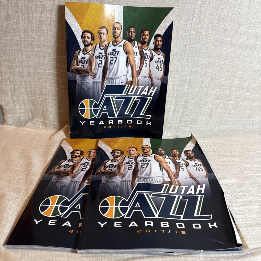 Utah Jazz yearbooks 2017/18 set of three